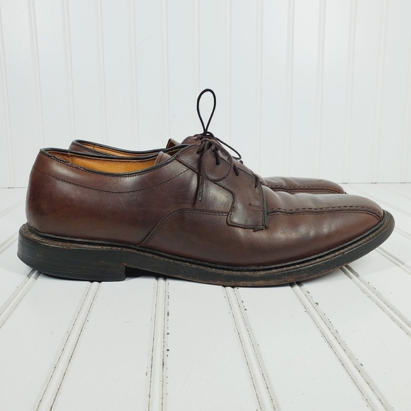 Allen Edmonds Hillcrest Bicycle Toe Derby Brown Leather Shoes i287 main image 11